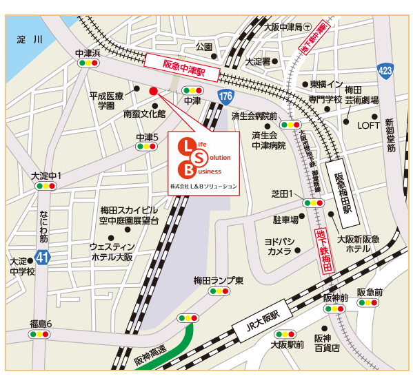 L&Bソリューション 本社地図